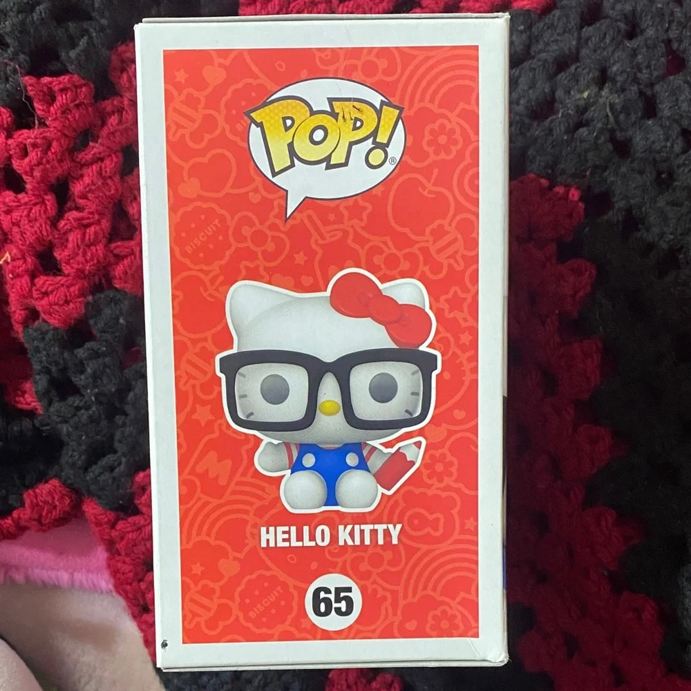 Funko Hello Kitty Flocked Figure with Red Bow - Picture 2 of 4
